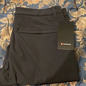Lululemon Commission Pant Slim 32” Length, color: Obsidian, size 34 waist.